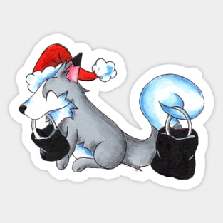 Black Friday Secret Santa Sticker